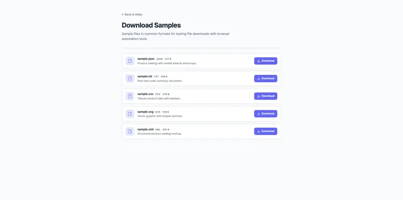 Screenshot of Downloads